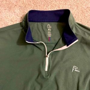 Rhoback green 1/4 zip XL